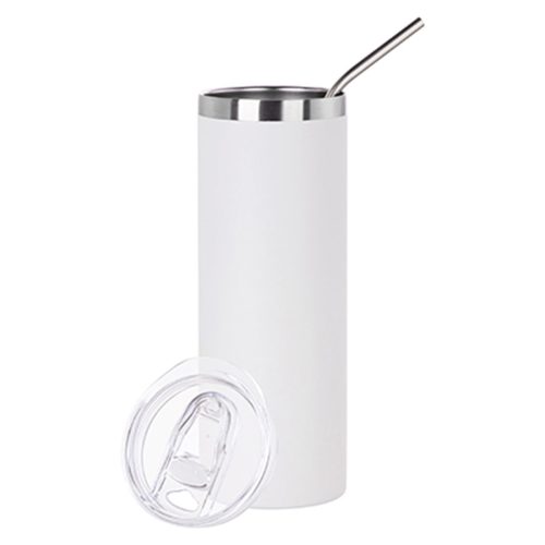 Engraving 20oz/600ml Stainless Steel Tumbler with Straw & Waterproof Flip Lid - Joto Imaging Supplies