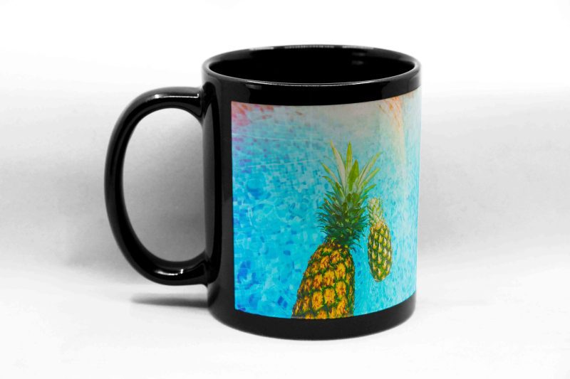 Pearl Coating™ Sublimation Black Mug with White Patch - Case of 36 - Joto Imaging Supplies US