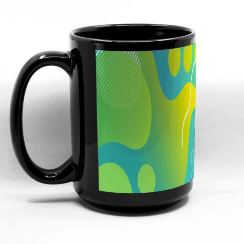 Pearl Coating™ Sublimation Black Mug with White Patch - Case of 36 - Joto Imaging Supplies US