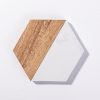 Engravable Marble Wood Coasters - Pack of 10 - Joto Imaging Supplies US