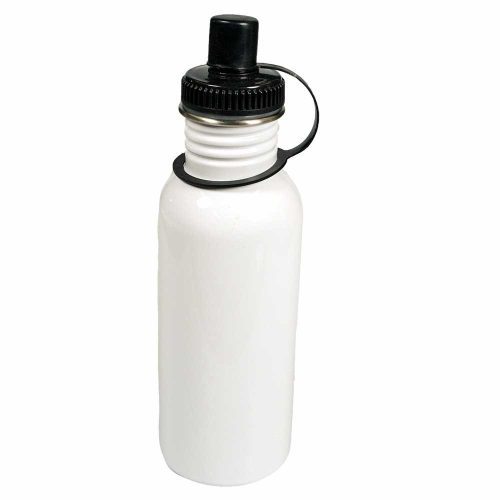 white stainless water bottle blank